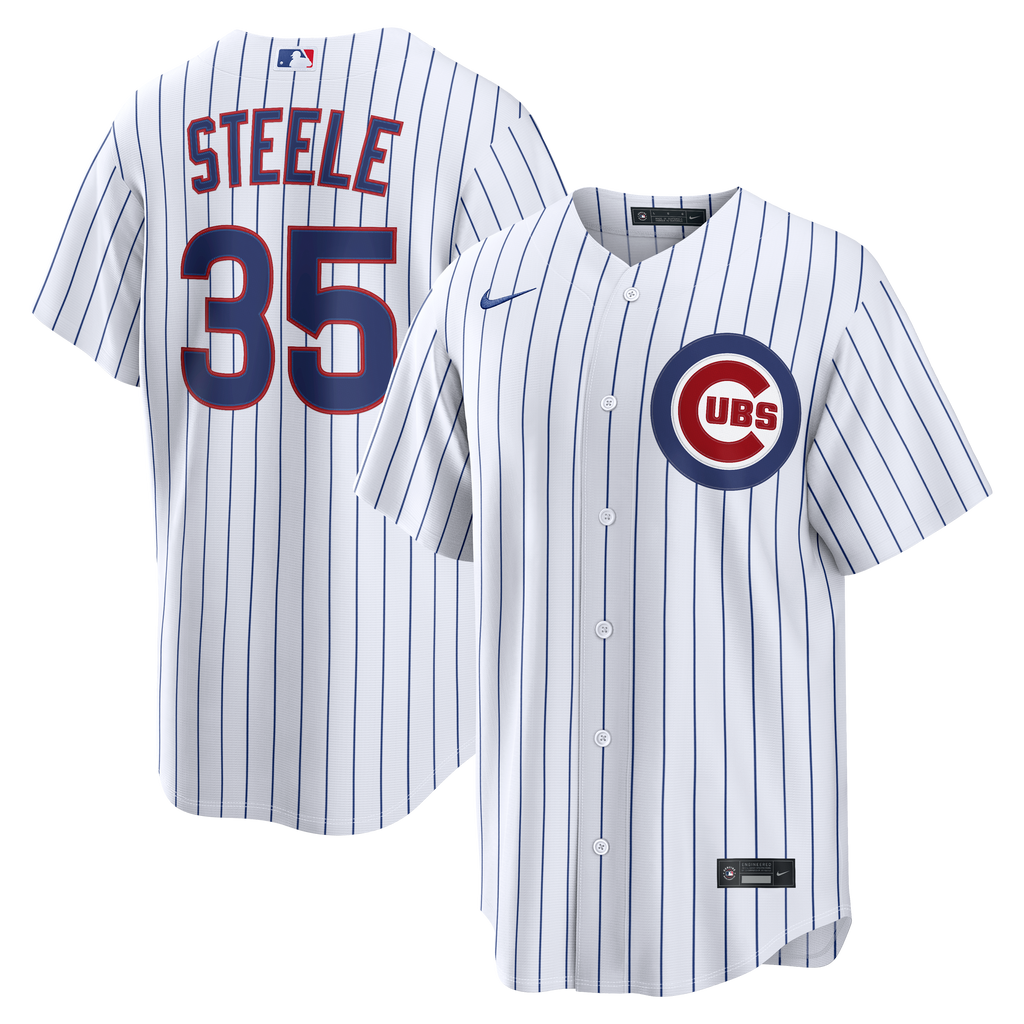 Men's Chicago Cubs Justin Steele Nike White Home Replica Jersey - 2