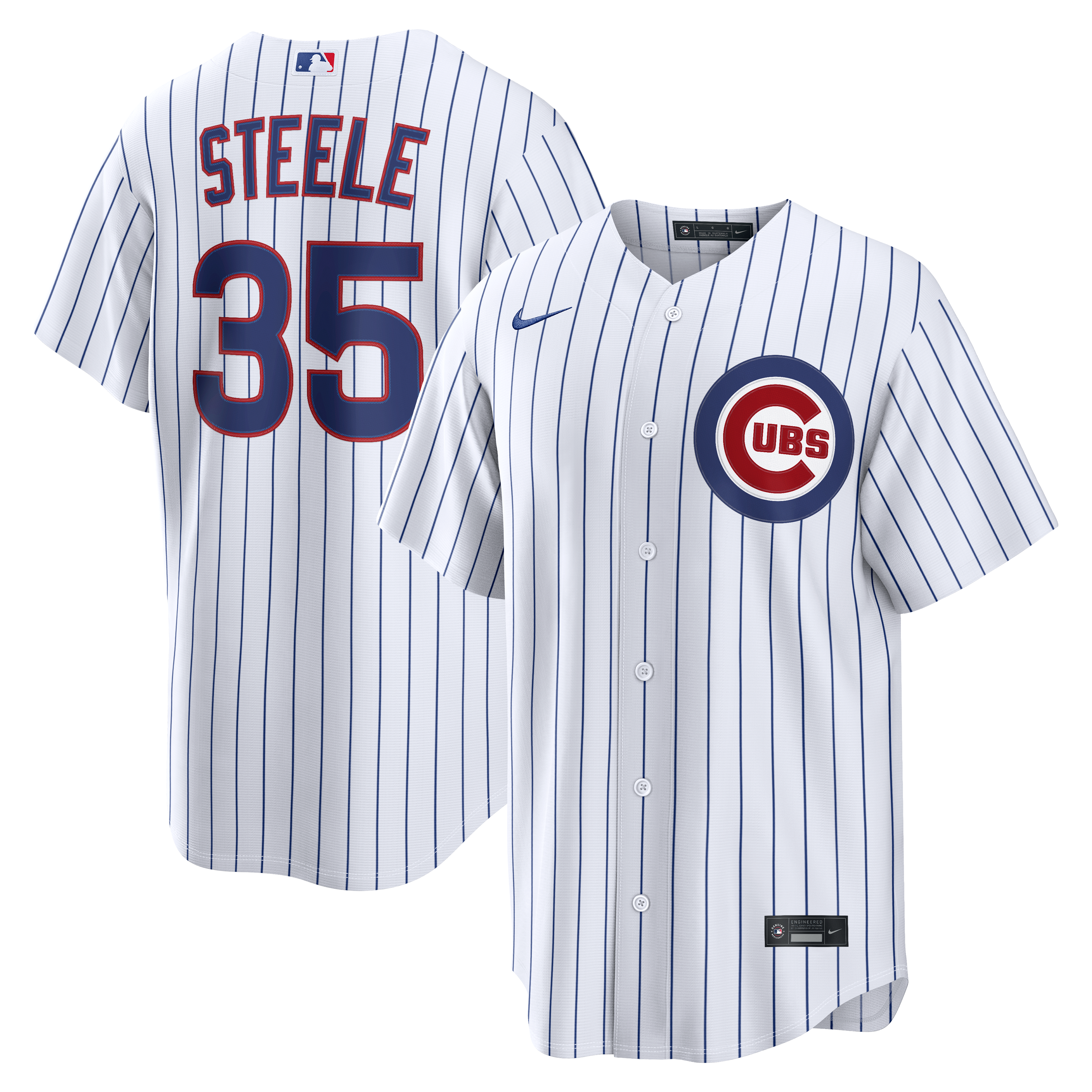 Men's Chicago Cubs Justin Steele Nike White Home Replica Jersey