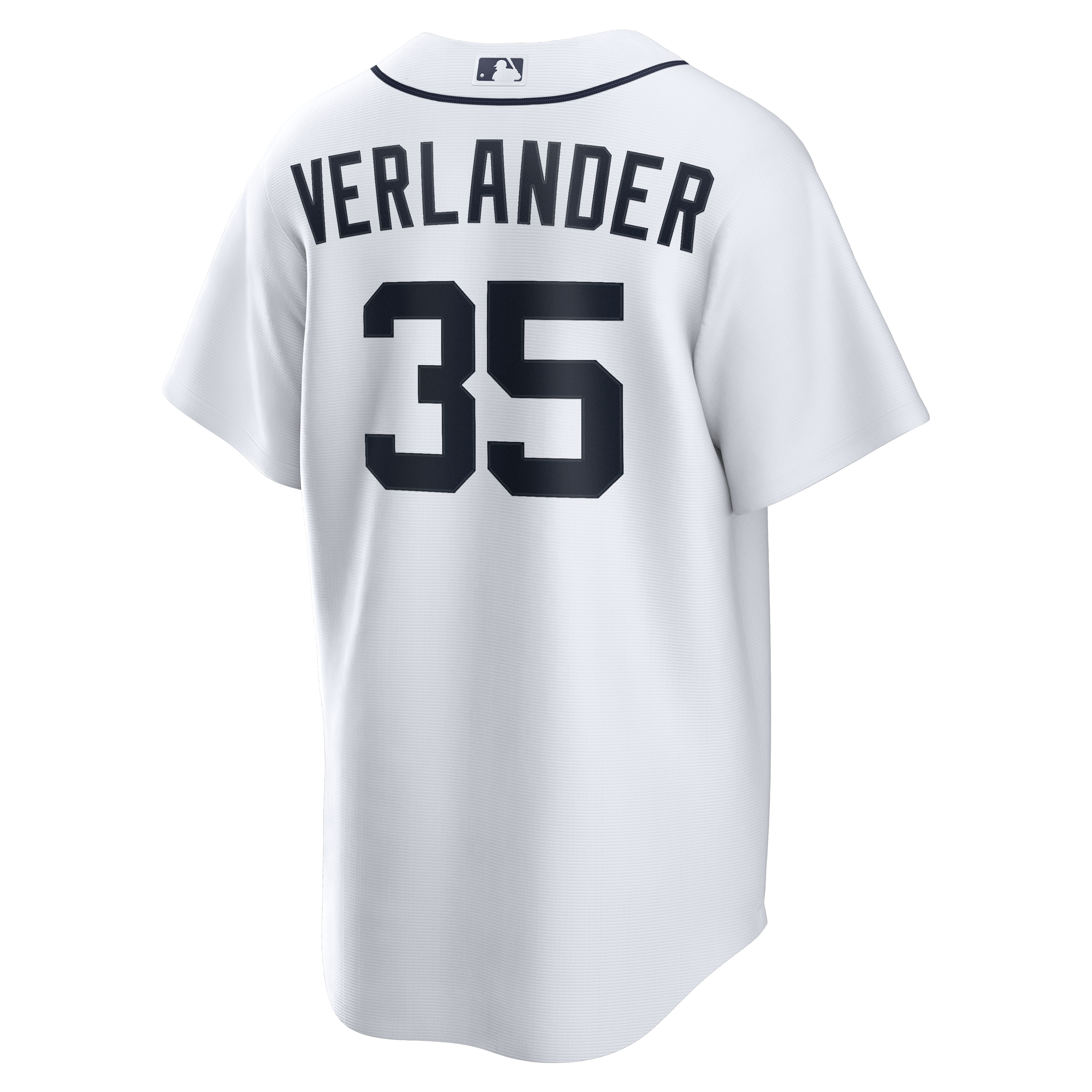 Men's Detroit Tigers Justin Verlander Nike White Home Replica Jersey - 4