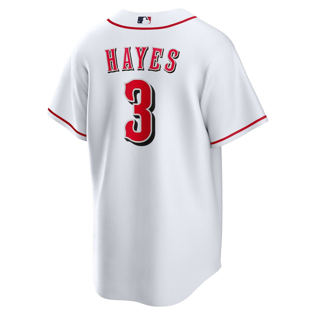 Men's Cincinnati Reds Ke'Bryan Hayes Nike White Home Replica Jersey - 4