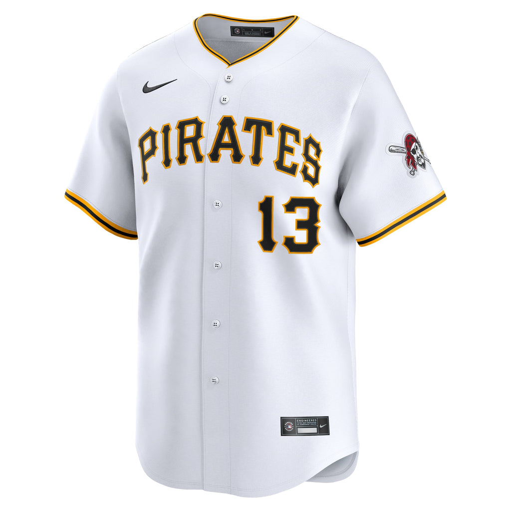 Men's Pittsburgh Pirates Ke'Bryan Hayes Nike White Home Limited Player Jersey - 3