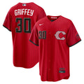 Men's Cincinnati Reds Ken Griffey Jr. Nike Red 2026 City Connect Stadium Jersey