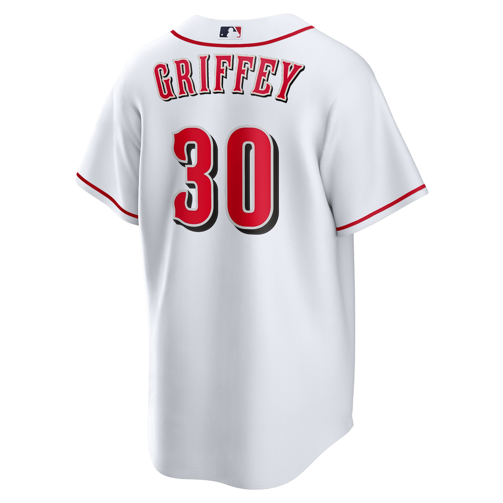 Men's Cincinnati Reds Ken Griffey Jr. Nike White Home Retired Player Replica Jersey - 4