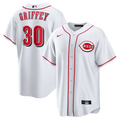Men's Cincinnati Reds Ken Griffey Jr. Nike White Home Retired Player Replica Jersey