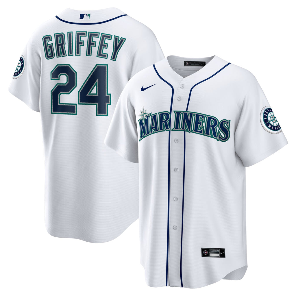 Men's Seattle Mariners Ken Griffey Jr. Nike White Home Replica Jersey - 2