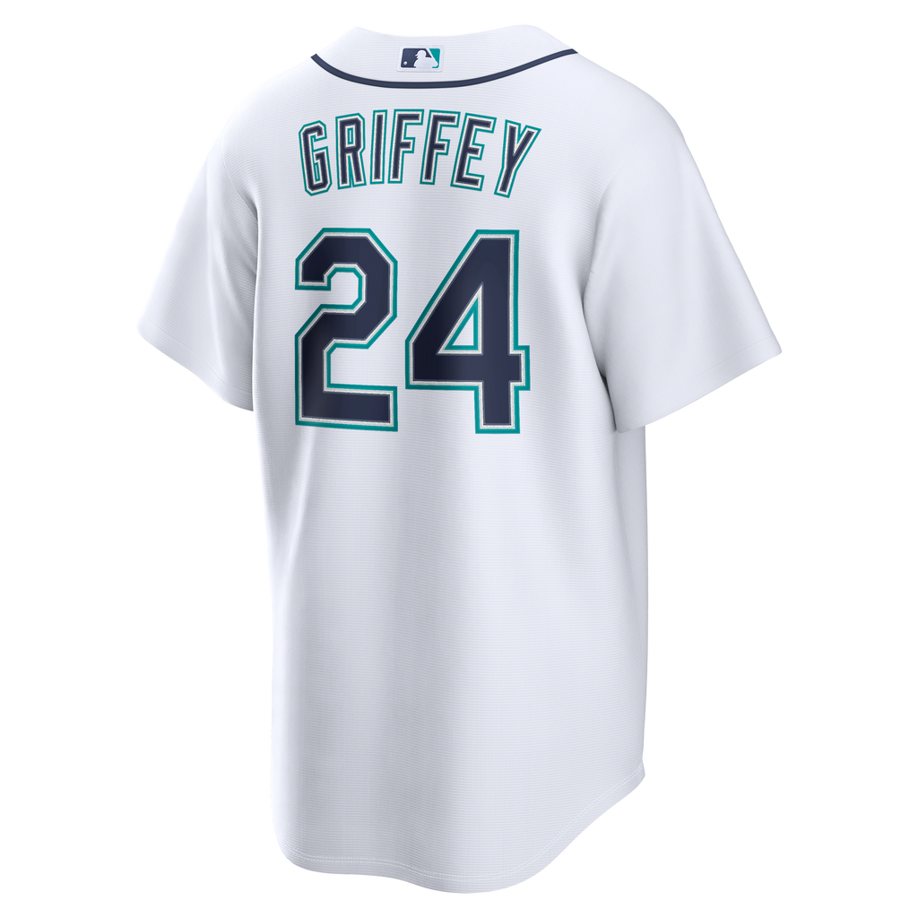 Men's Seattle Mariners Ken Griffey Jr. Nike White Home Replica Jersey - 4
