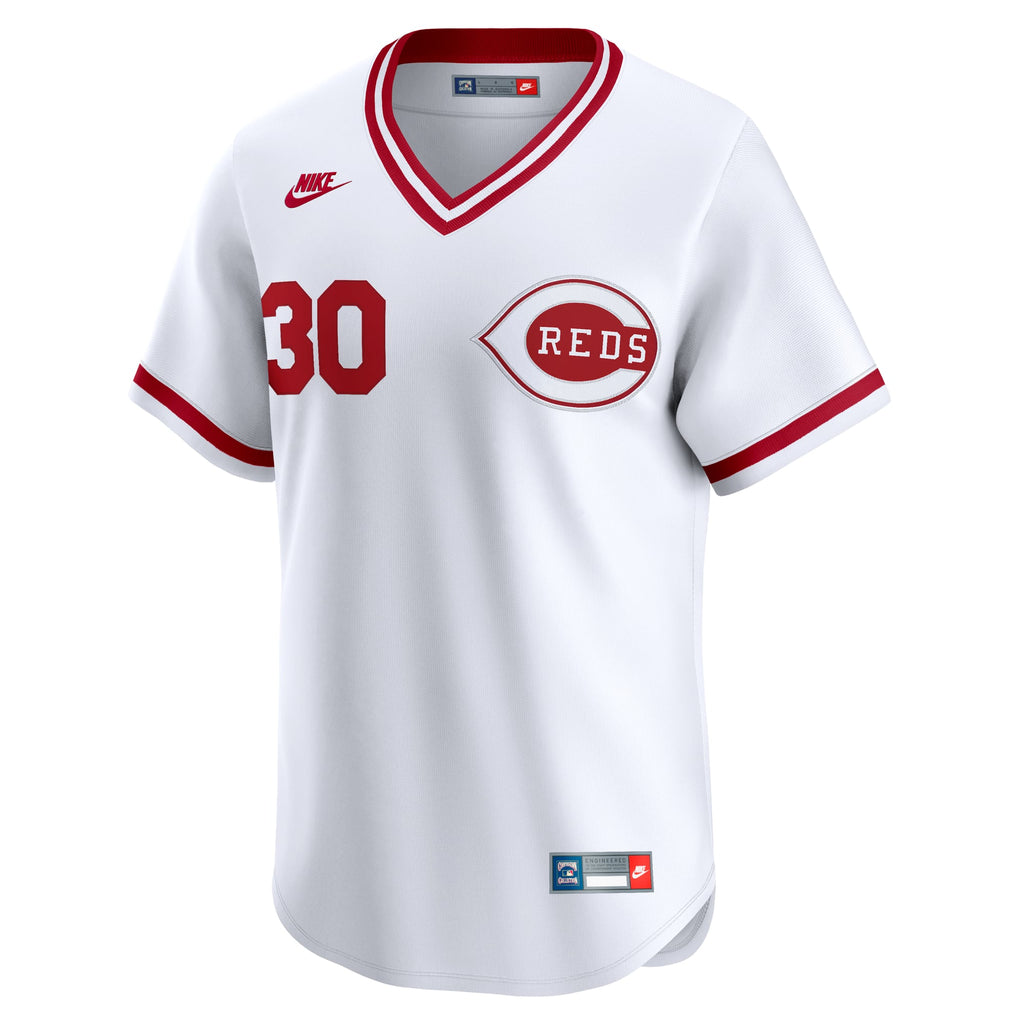 Men's Cincinnati Reds Ken Griffey Nike White Throwback Cooperstown Collection Limited Jersey - 3