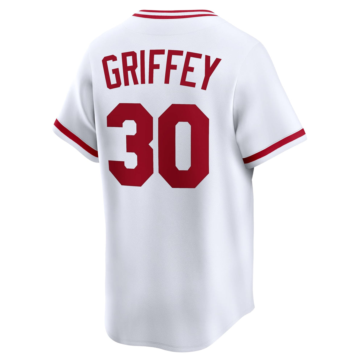 Men's Cincinnati Reds Ken Griffey Nike White Throwback Cooperstown Collection Limited Jersey - 4