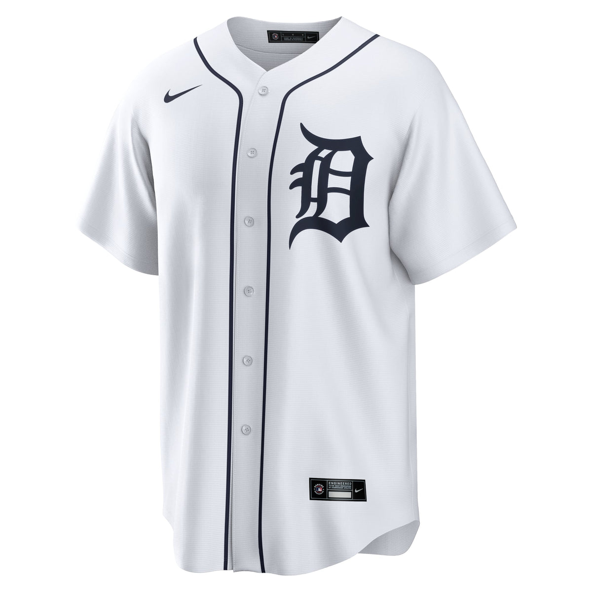 Men's Detroit Tigers Kerry Carpenter Nike White Home Replica Jersey - 3