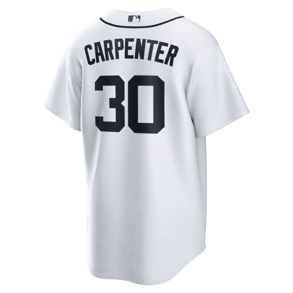 Men's Detroit Tigers Kerry Carpenter Nike White Home Replica Jersey - 4