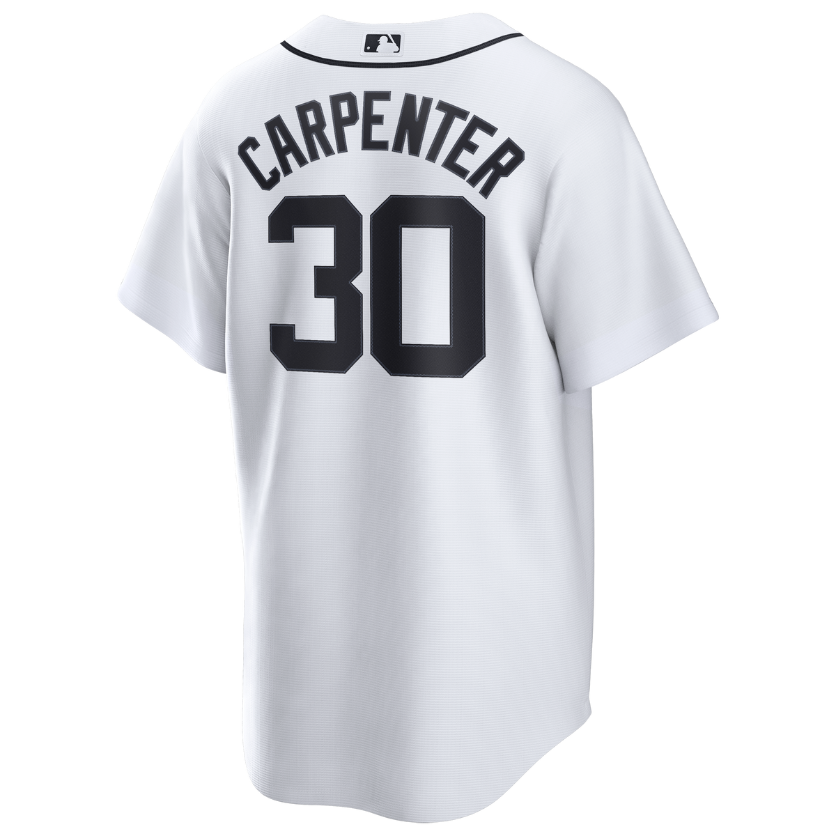 Men's Detroit Tigers Kerry Carpenter Nike White Home Replica Jersey - 4