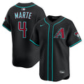 Men's Arizona Diamondbacks Ketel Marte Nike Black Alternate Limited Jersey
