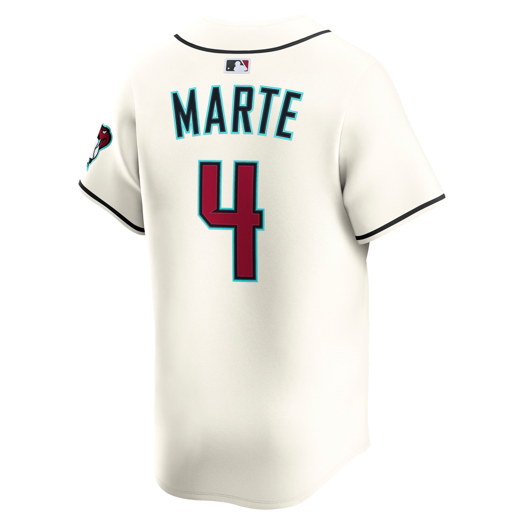 Men's Arizona Diamondbacks Ketel Marte Nike Cream Home Limited Player Jersey - 4