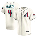Men's Arizona Diamondbacks Ketel Marte Nike Cream Home Limited Player Jersey