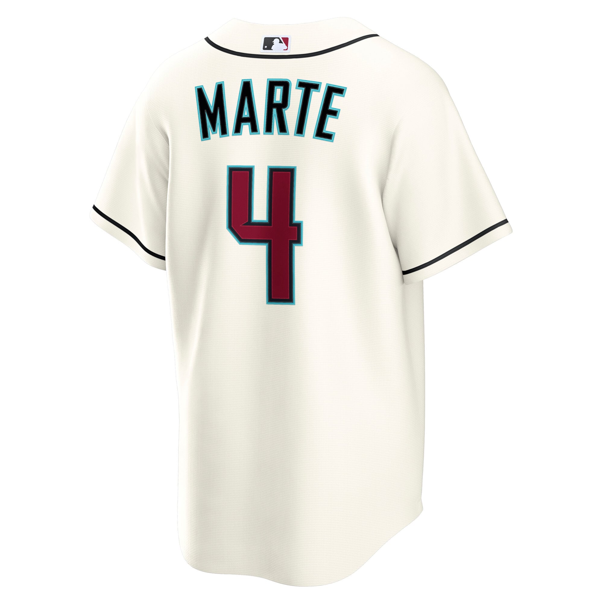 Men's Arizona Diamondbacks Ketel Marte Nike Cream Home Replica Jersey - 4