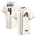 Men's Arizona Diamondbacks Ketel Marte Nike Cream Home Replica Jersey