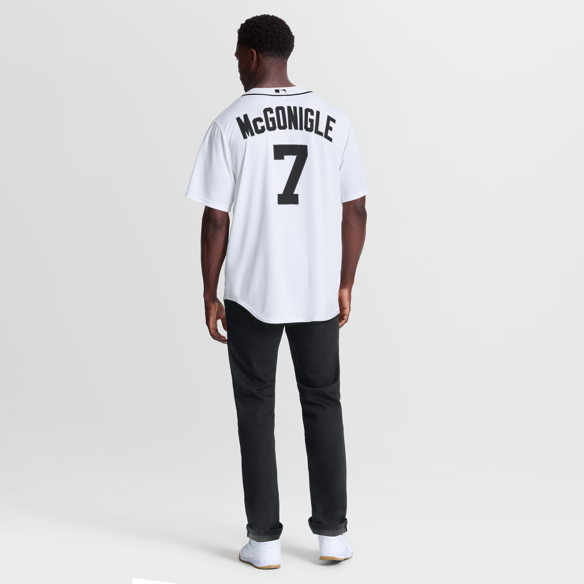 Men's Detroit Tigers Kevin McGonigle Nike White Home Replica Jersey - 4