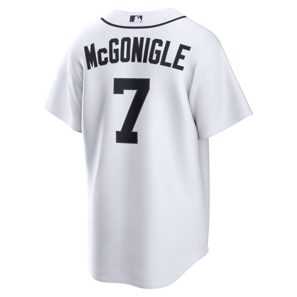 Men's Detroit Tigers Kevin McGonigle Nike White Home Replica Jersey - 6