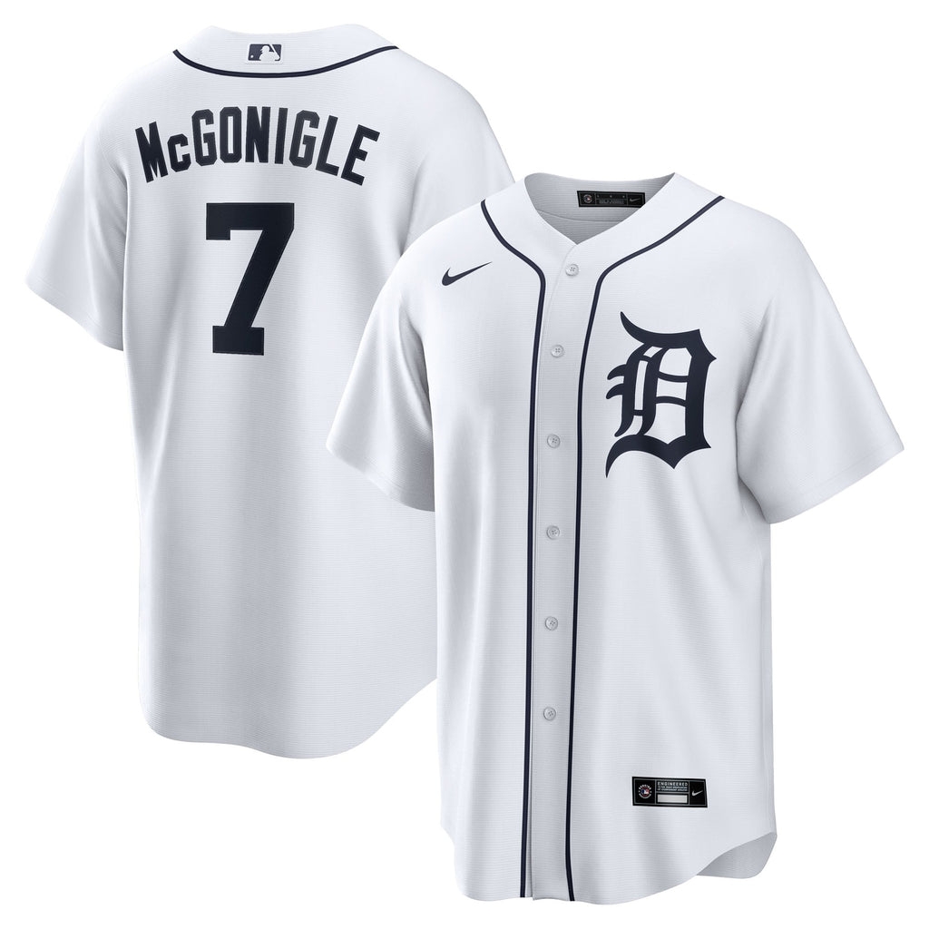 Men's Detroit Tigers Kevin McGonigle Nike White Home Replica Jersey - 2