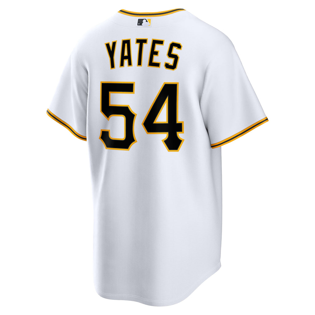Men's Pittsburgh Pirates Kirby Yates Nike White Home Replica Jersey - 6