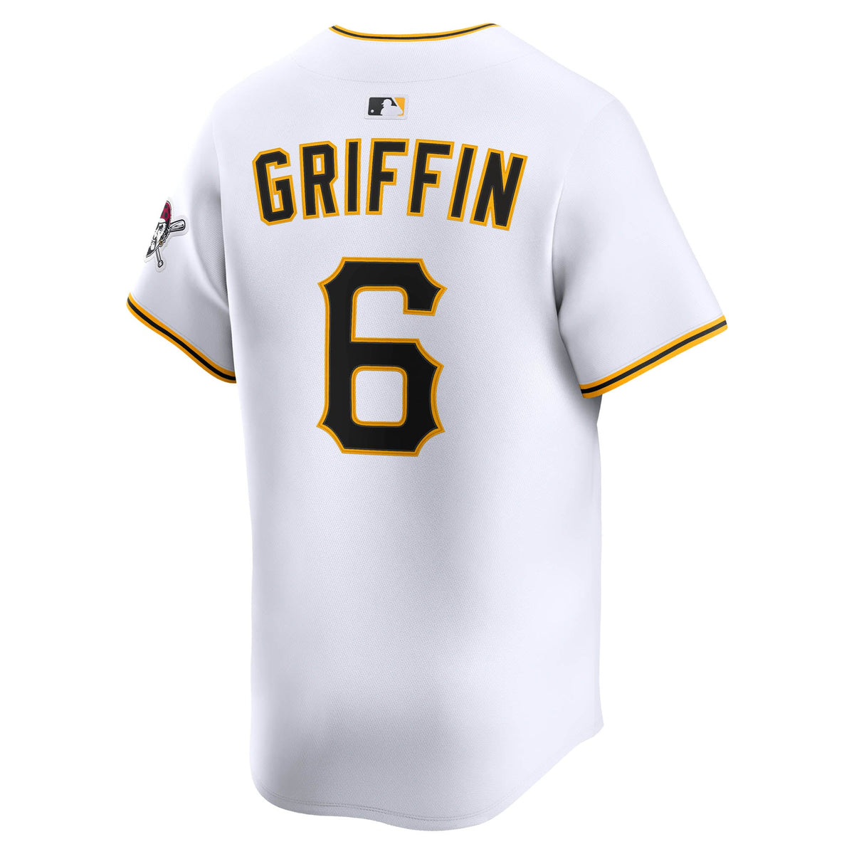 Men's Pittsburgh Pirates Konnor Griffin Nike White Home Limited Jersey - 4
