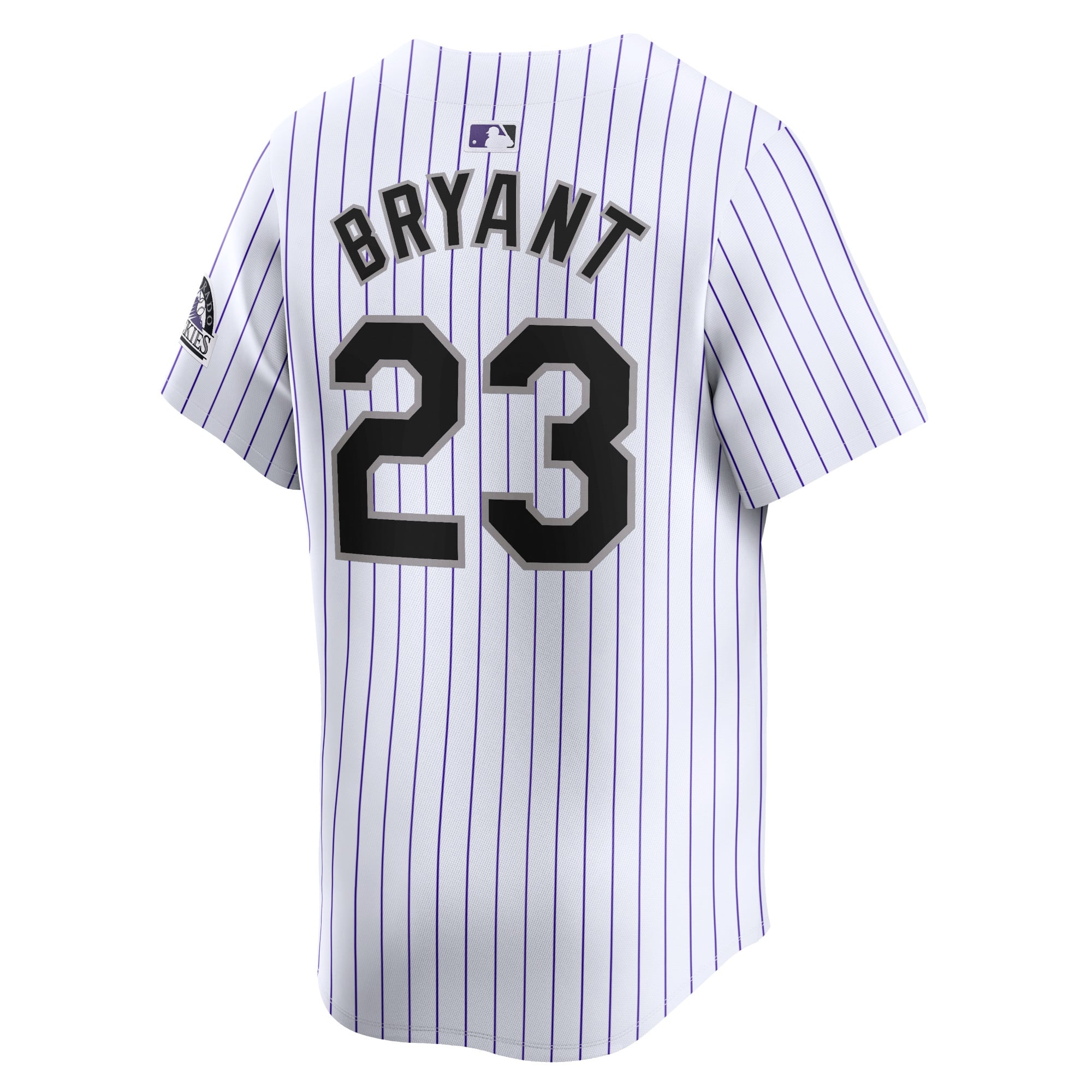 Men's Colorado Rockies Kris Bryant Nike White Home Limited Player Jersey - 4