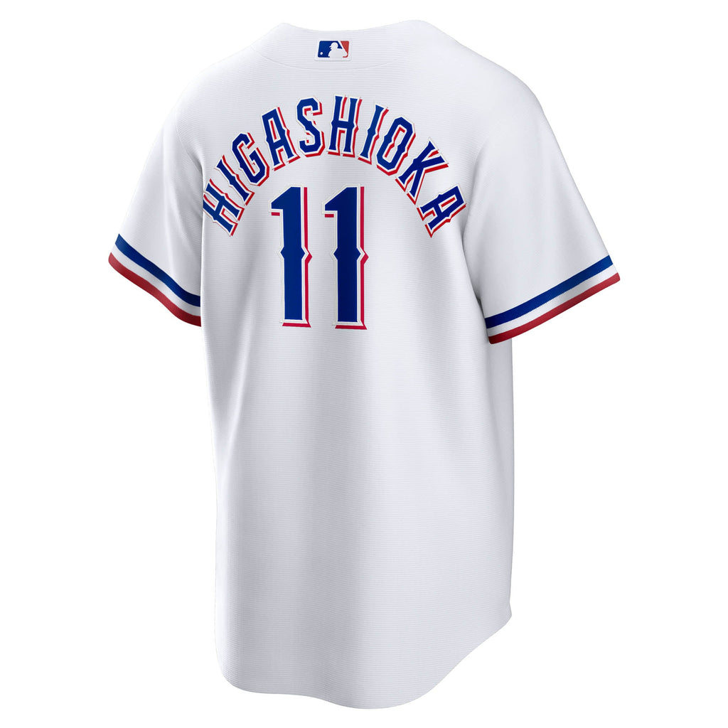 Men's Texas Rangers Kyle Higashioka Nike White Home Replica Jersey - 4
