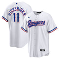 Men's Texas Rangers Kyle Higashioka Nike White Home Replica Jersey