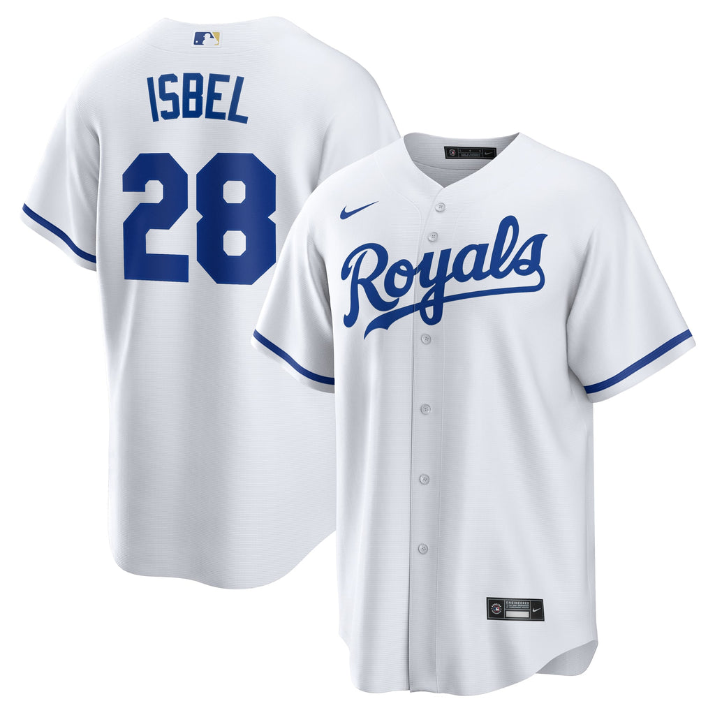 Men's Kansas City Royals Kyle Isbel Nike White Home Replica Jersey - 2