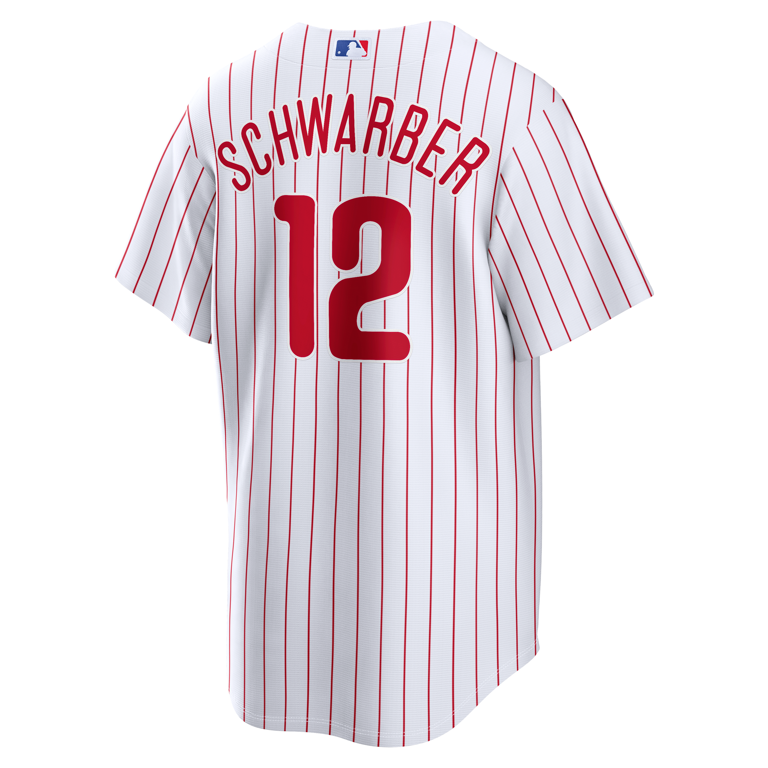 Men's Philadelphia Phillies Kyle Schwarber Nike White Home Replica Jersey - 4