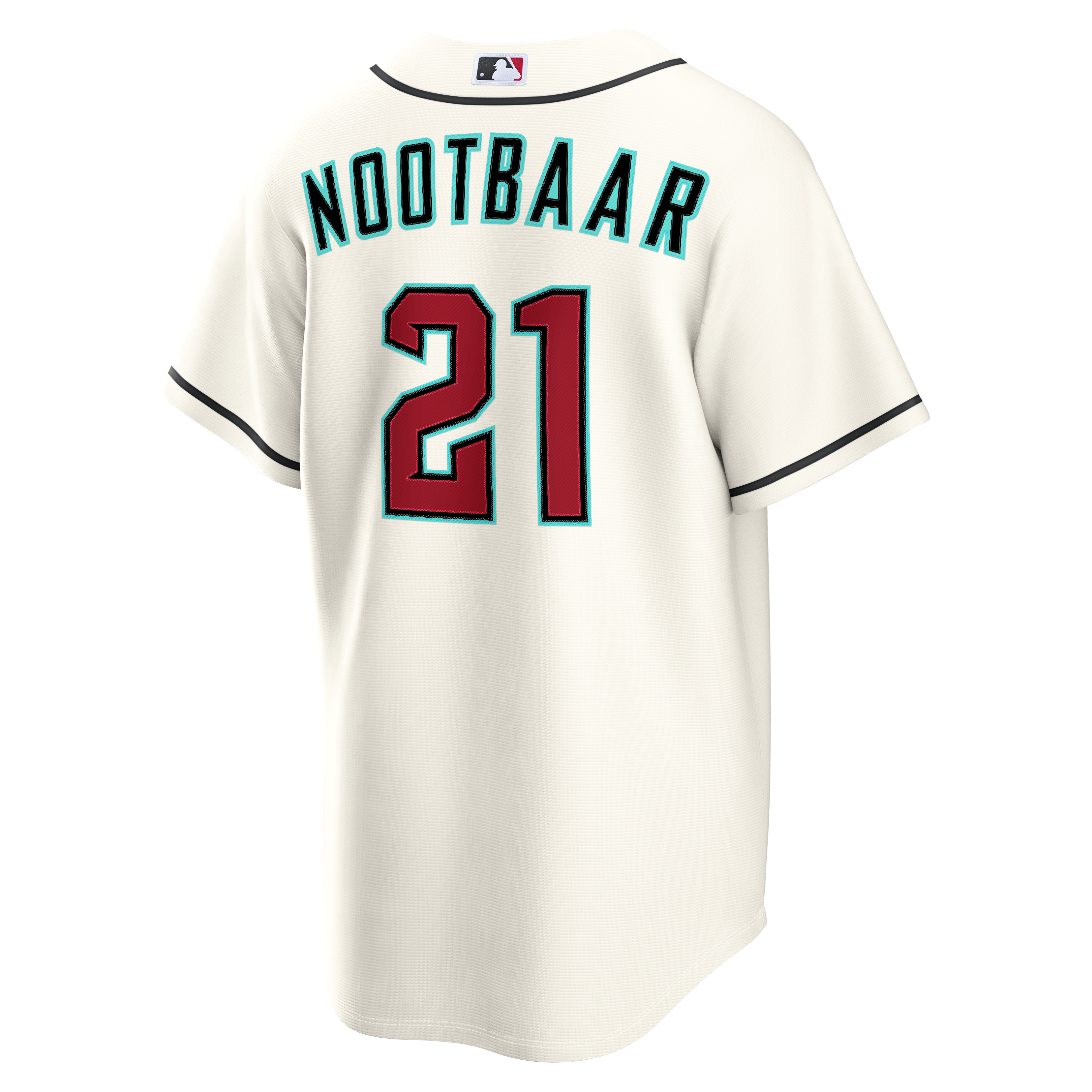 Men's Arizona Diamondbacks Lars Nootbaar Nike Cream Home Replica Jersey - 4