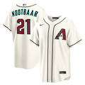 Men's Arizona Diamondbacks Lars Nootbaar Nike Cream Home Replica Jersey