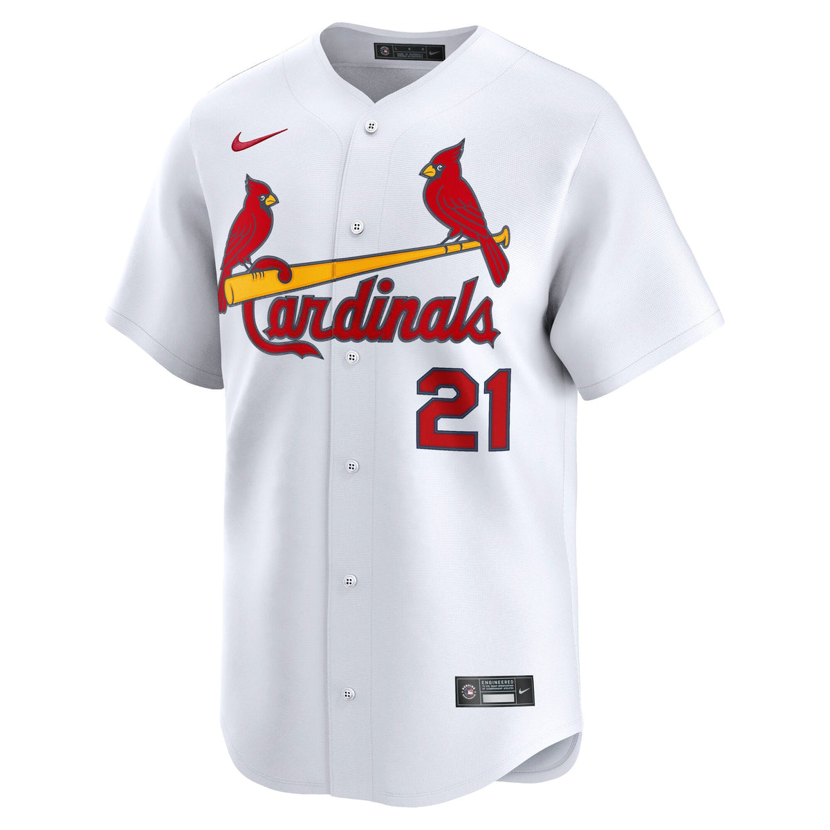 Men's St. Louis Cardinals Lars Nootbaar Nike White Home Limited Player Jersey - 3