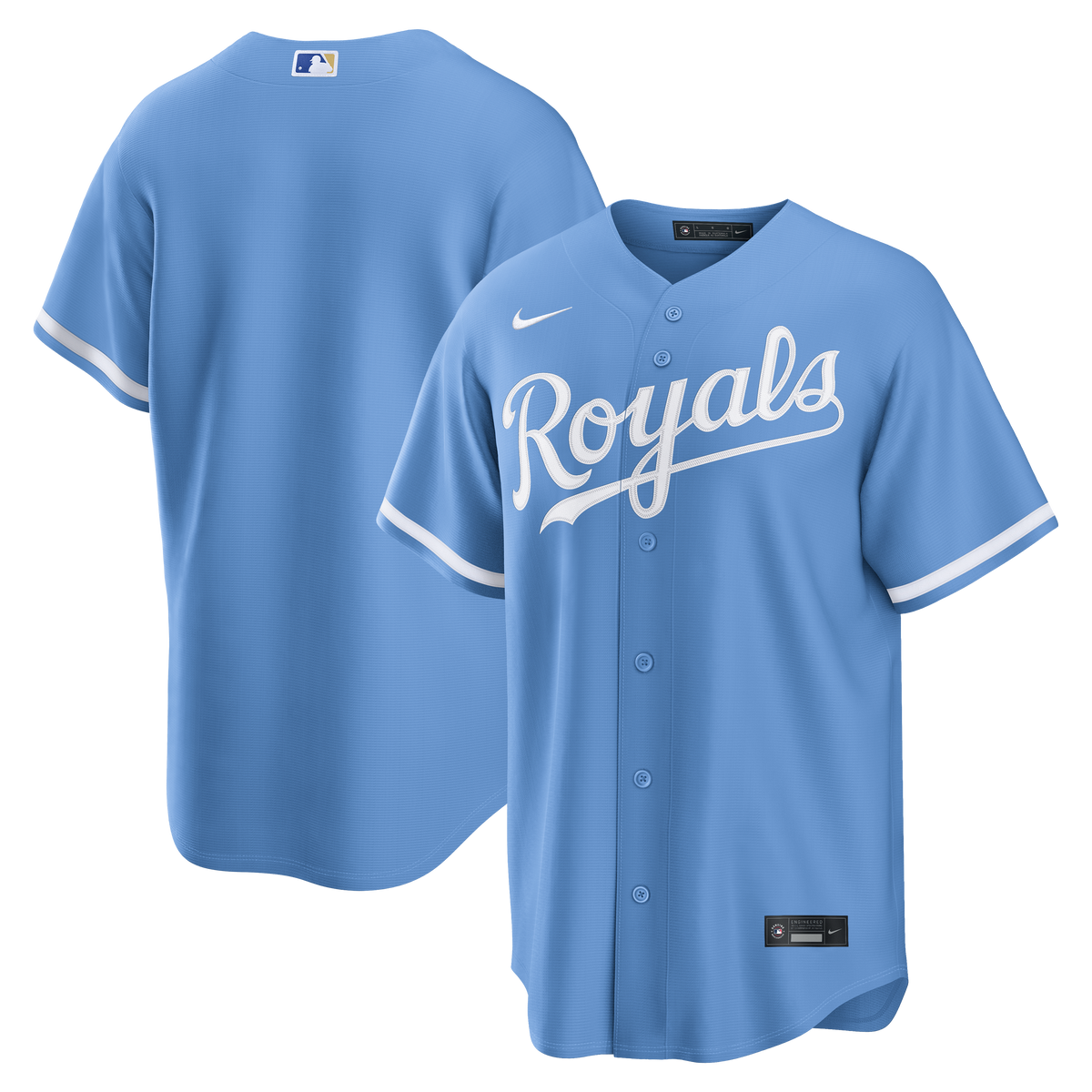 Men's Kansas City Royals Nike Light Blue Alternate Replica Jersey - 2