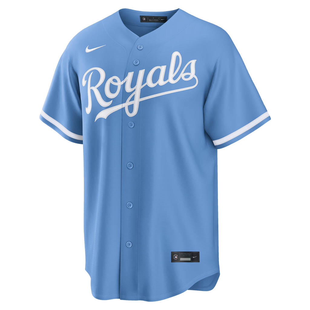 Men's Kansas City Royals Nike Light Blue Alternate Replica Jersey - 3