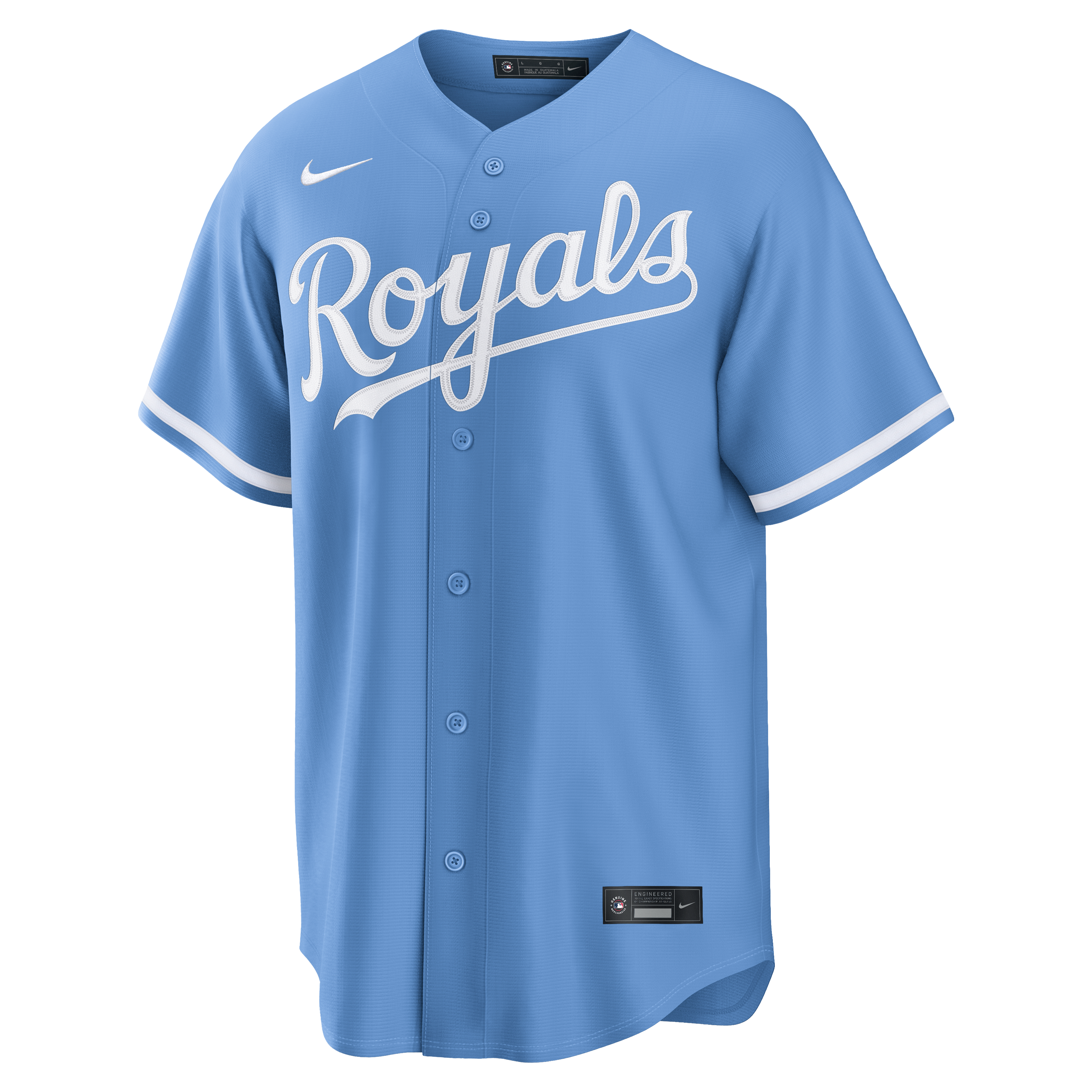 Men's Kansas City Royals Nike Light Blue Alternate Replica Jersey - 3