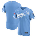 Men's Kansas City Royals Nike Light Blue Alternate Sponsor Patch Authentic Jersey
