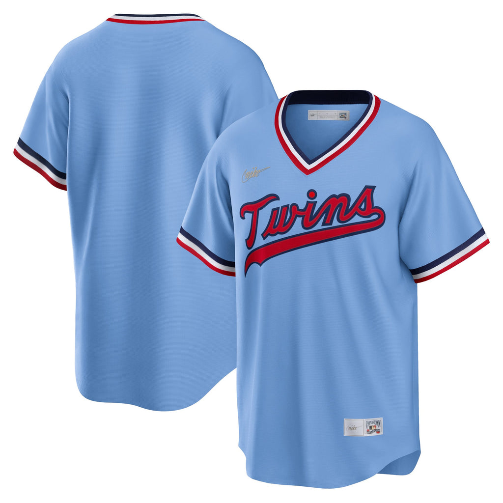 Men's Minnesota Twins Nike Light Blue Road Cooperstown Collection Team Jersey - 2