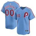 Men's Philadelphia Phillies Nike Light Blue Alternate Limited Custom Jersey
