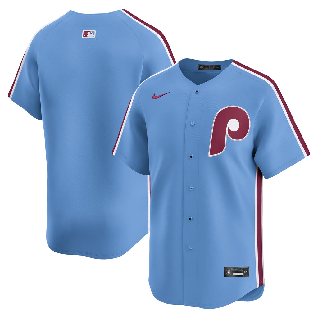 Men's Philadelphia Phillies Nike Light Blue Alternate Limited Jersey - 2