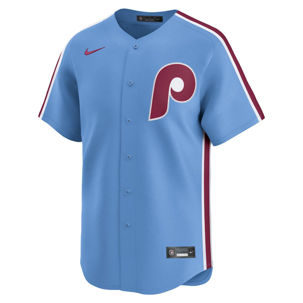 Men's Philadelphia Phillies Nike Light Blue Alternate Limited Jersey - 3