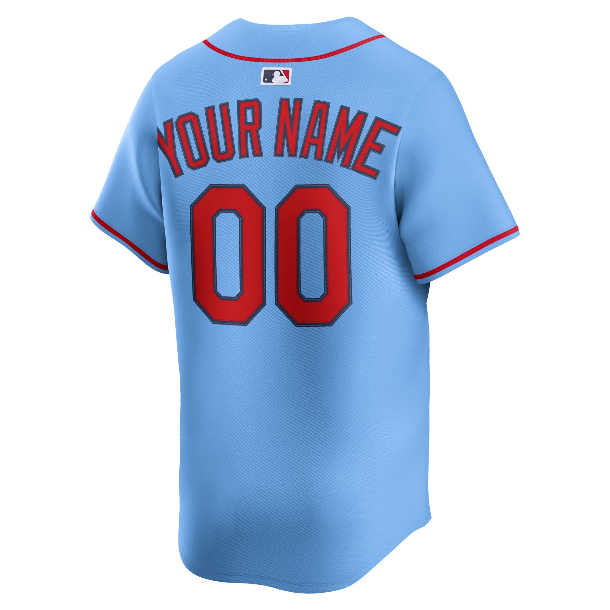 Men's St. Louis Cardinals Nike Light Blue Alternate Limited Custom Jersey - 4