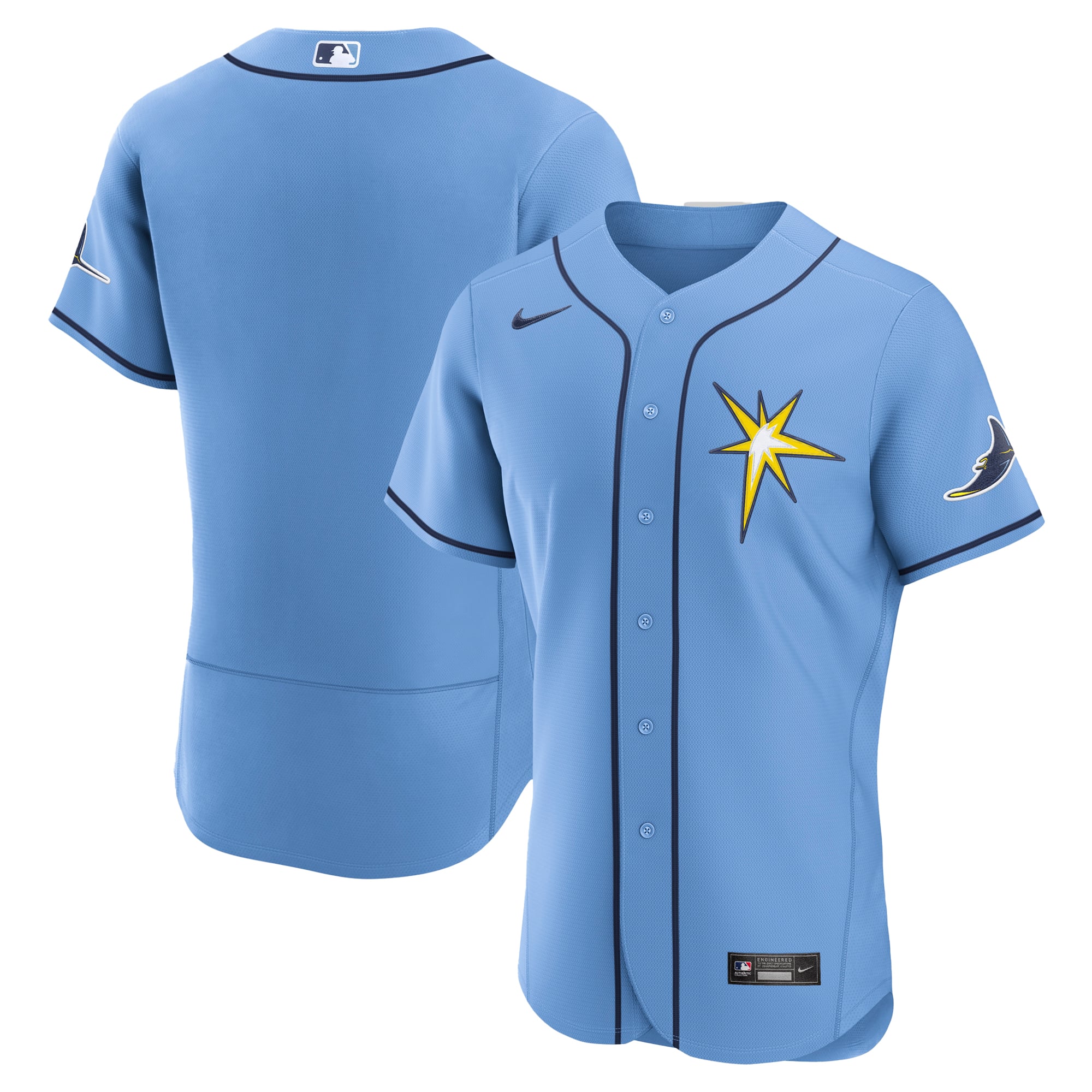 Men's Tampa Bay Rays Nike Light Blue Alternate Authentic Jersey