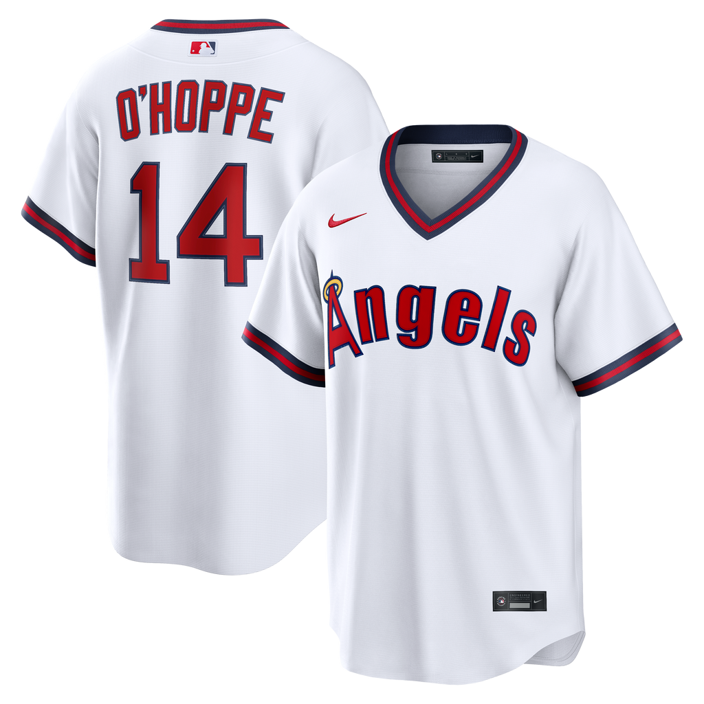 Men's Los Angeles Angels Logan O'Hoppe Nike White Alternate Replica Jersey