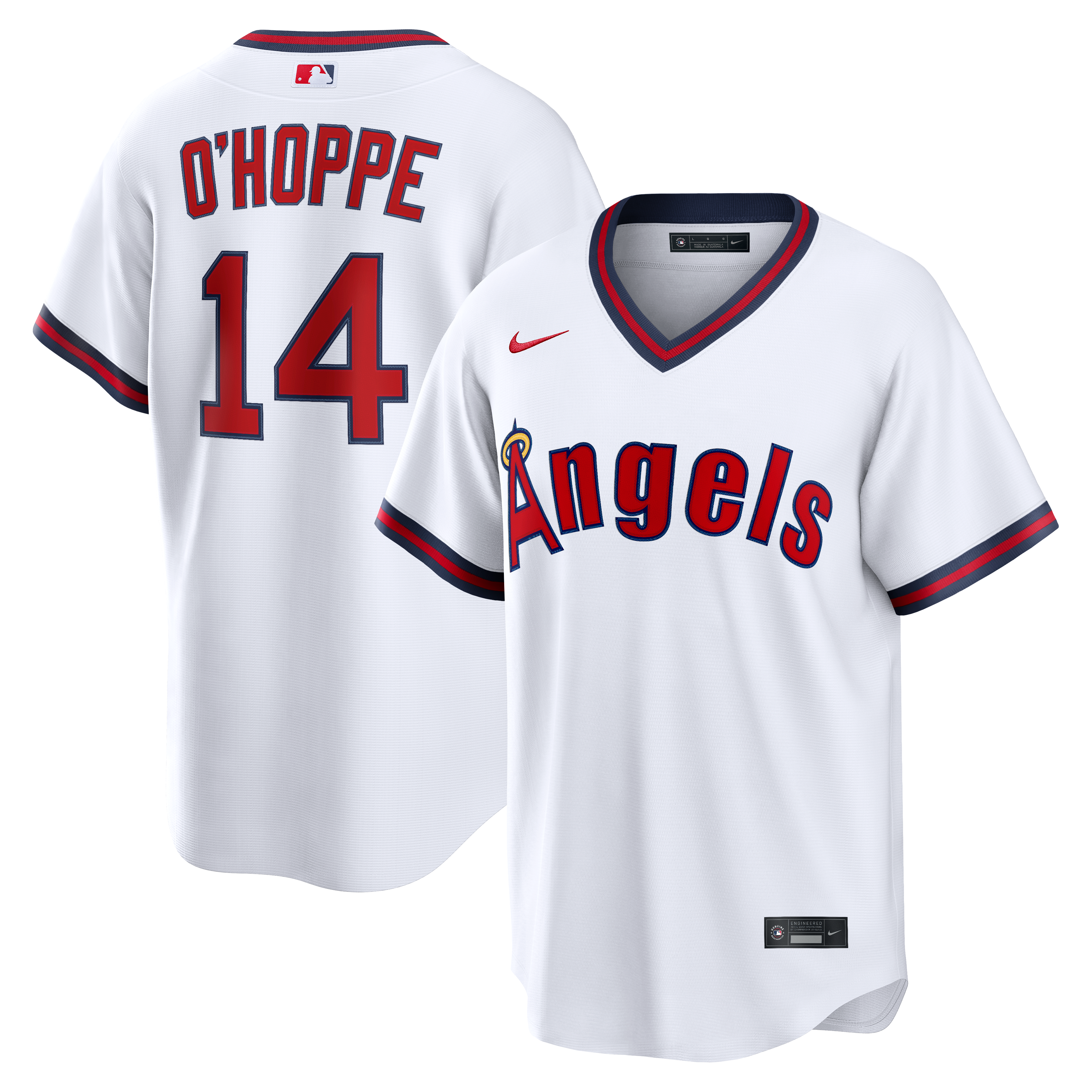 Men's Los Angeles Angels Logan O'Hoppe Nike White Alternate Replica Jersey