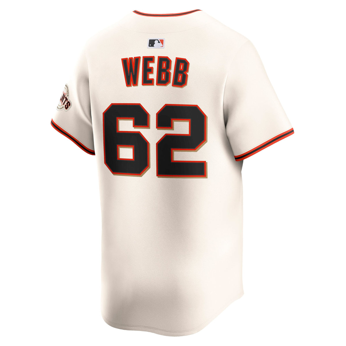 Men's San Francisco Giants Logan Webb Nike Cream Home Limited Player Jersey - 4