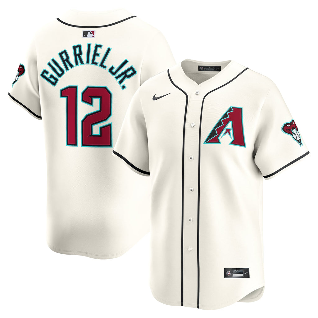 Men's Arizona Diamondbacks Lourdes Gurriel Jr. Nike Cream Home Limited Player Jersey - 2