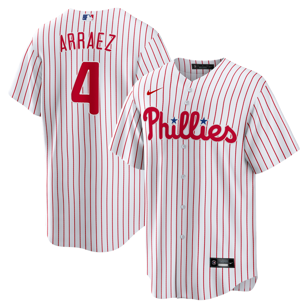 Men's Philadelphia Phillies Luis Arraez Nike White Home Replica Jersey
