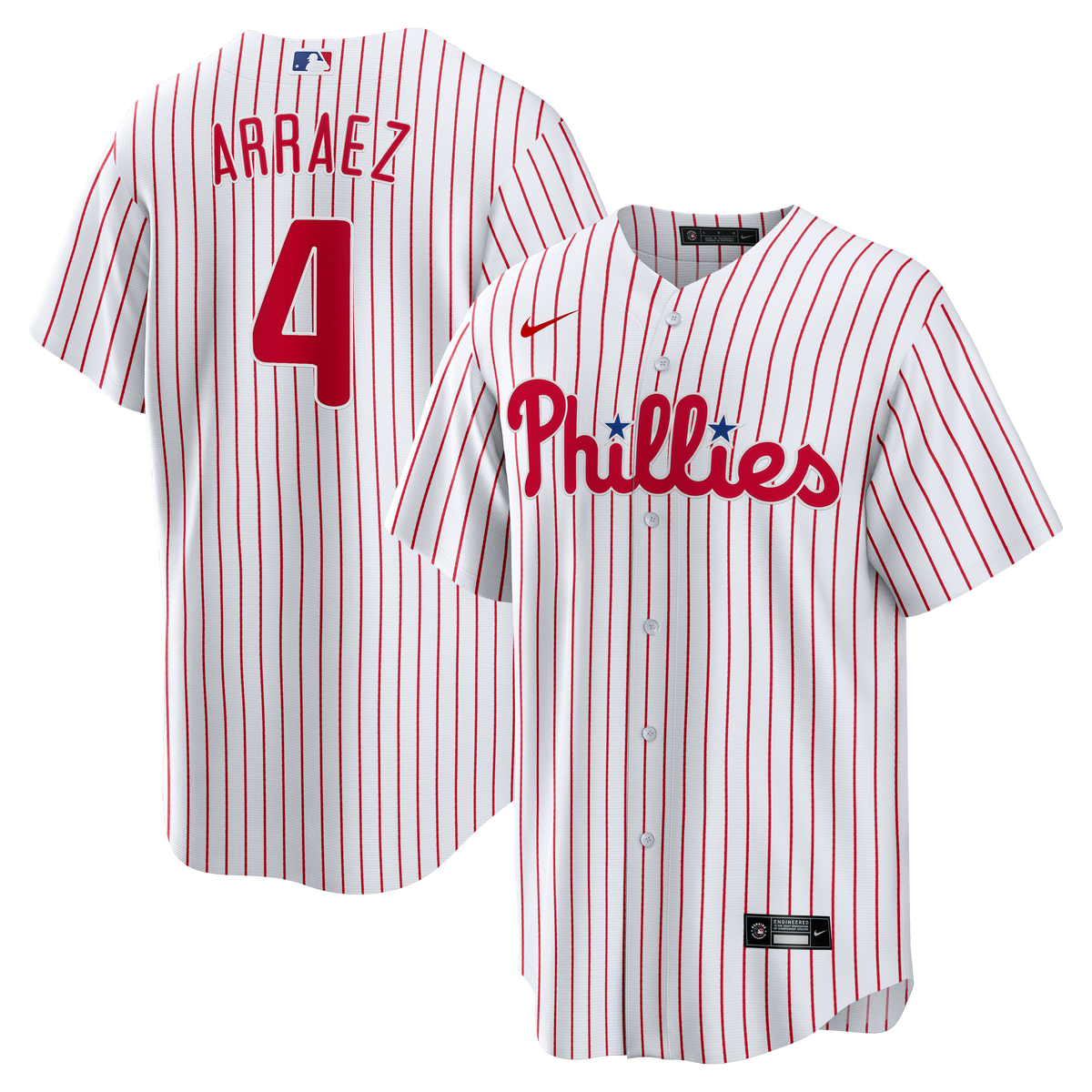 Men's Philadelphia Phillies Luis Arraez Nike White Home Replica Jersey
