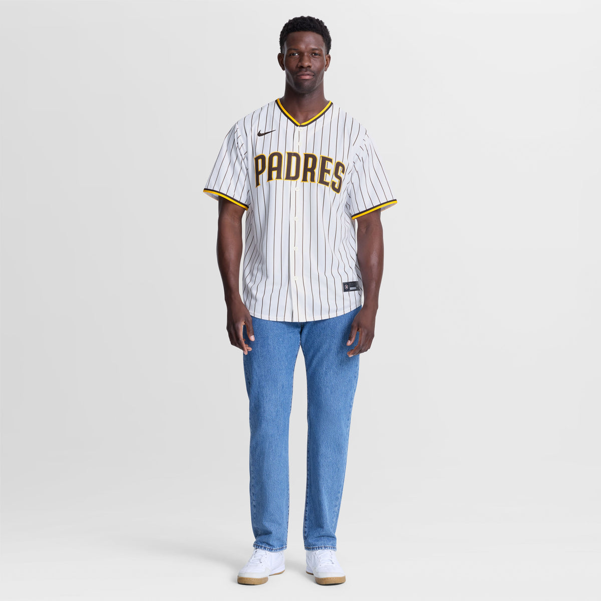 Men's San Diego Padres Luis Campusano Nike White Home Replica Jersey - 5